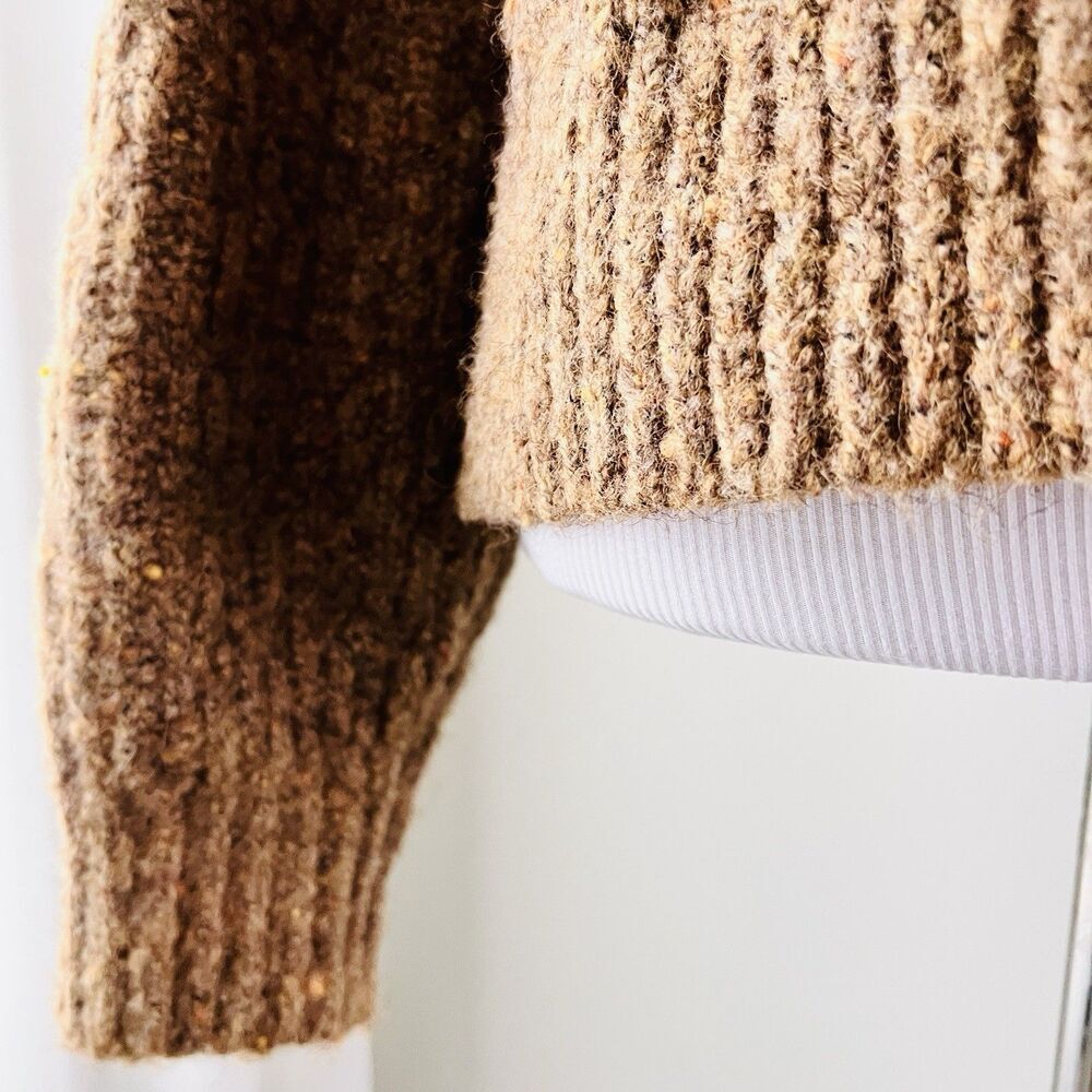 Universal Thread Brown Thick Chunky Cable Knit Ea… - image 4